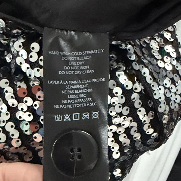 NWT Maeve by Anthropologie The Collette Cropped Wide Leg Sequin Pant Size 25 - Picture 11 of 17